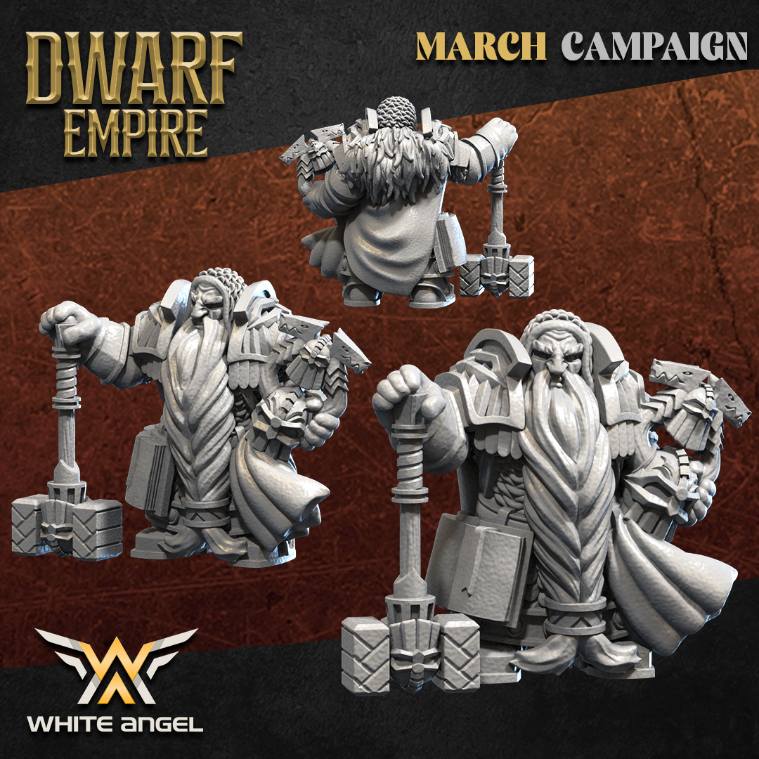 Dwarf Commander | Dwarf Empire | White Angel Miniatures