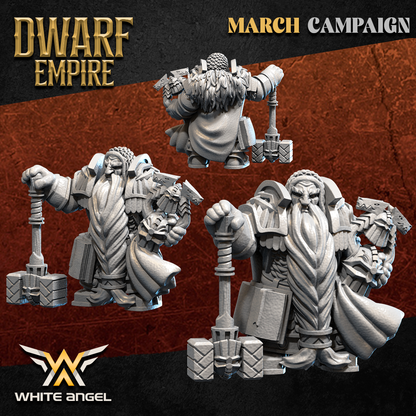 Dwarf Commander | Dwarf Empire | White Angel Miniatures
