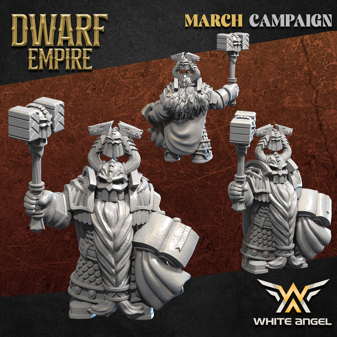 Dwarf Emperor | Dwarf Empire | White Angel Miniatures