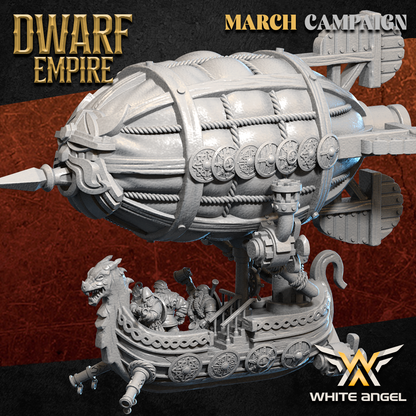 Dwarf Zeppelin  | Dwarf Empire | White Angel Miniatures