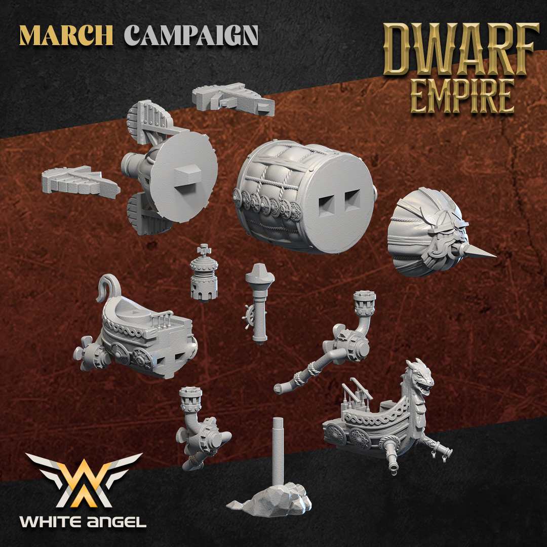 Dwarf Zeppelin  | Dwarf Empire | White Angel Miniatures