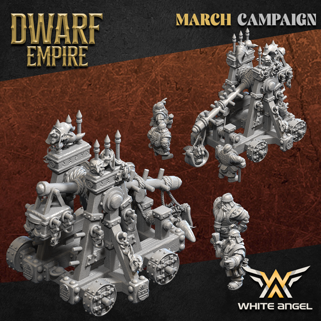 Goblin Fun Catapult  | Dwarf Empire | White Angel Miniatures