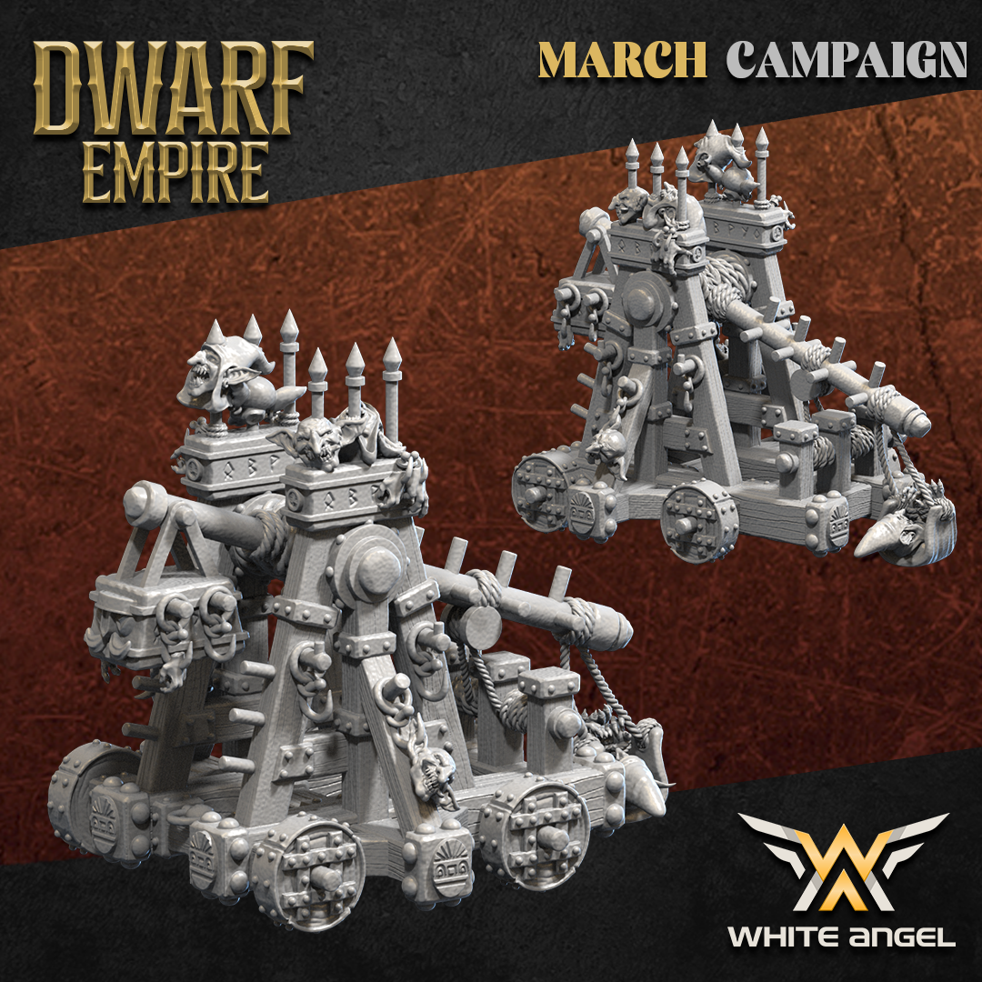 Goblin Fun Catapult  | Dwarf Empire | White Angel Miniatures