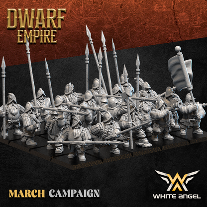 Pike Dwarves | Dwarf Empire | White Angel Miniatures