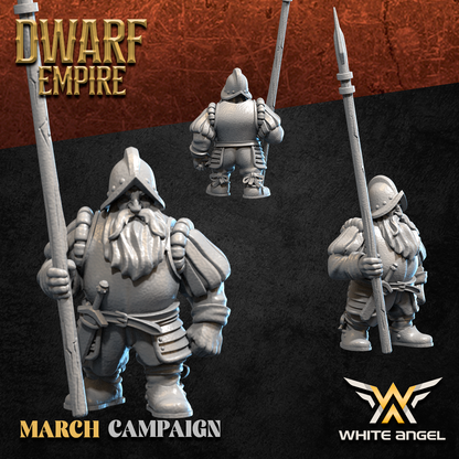 Pike Dwarves | Dwarf Empire | White Angel Miniatures