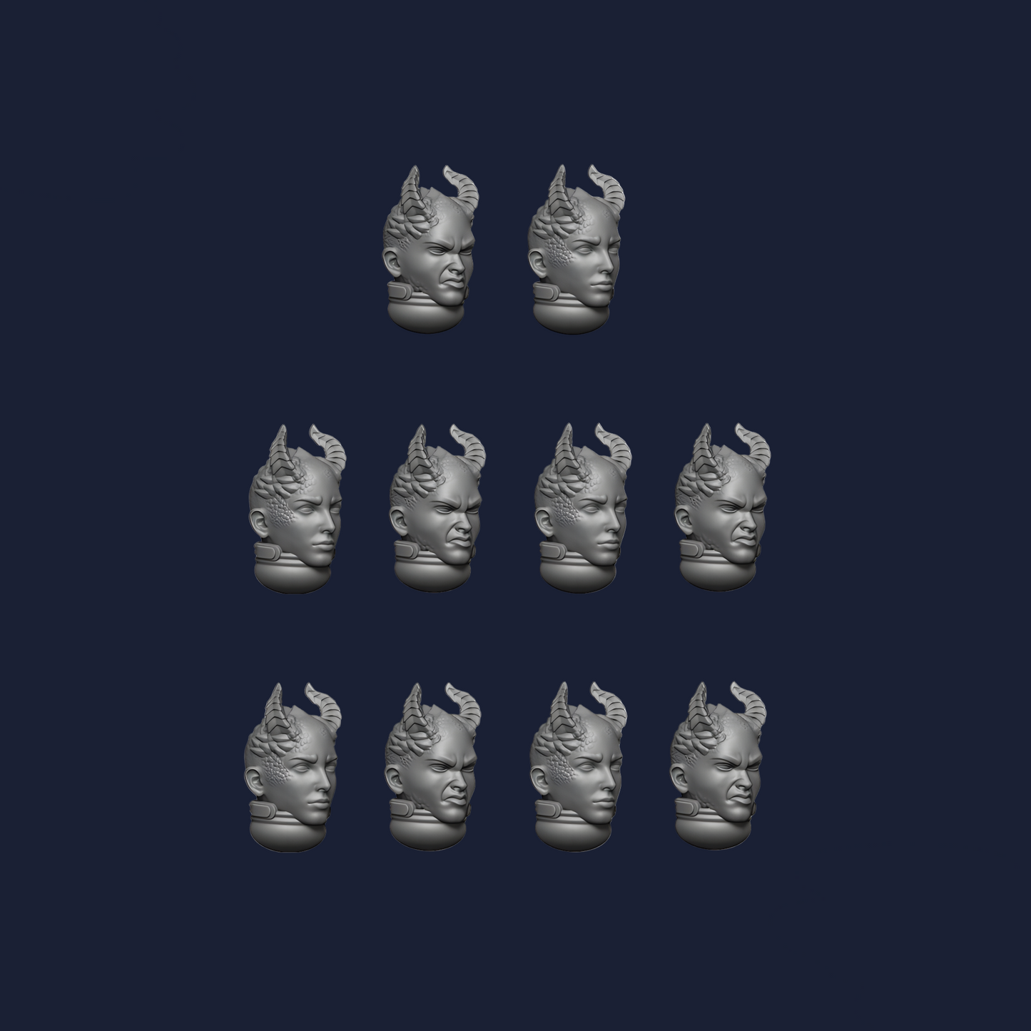 Dragonborn Female Heads