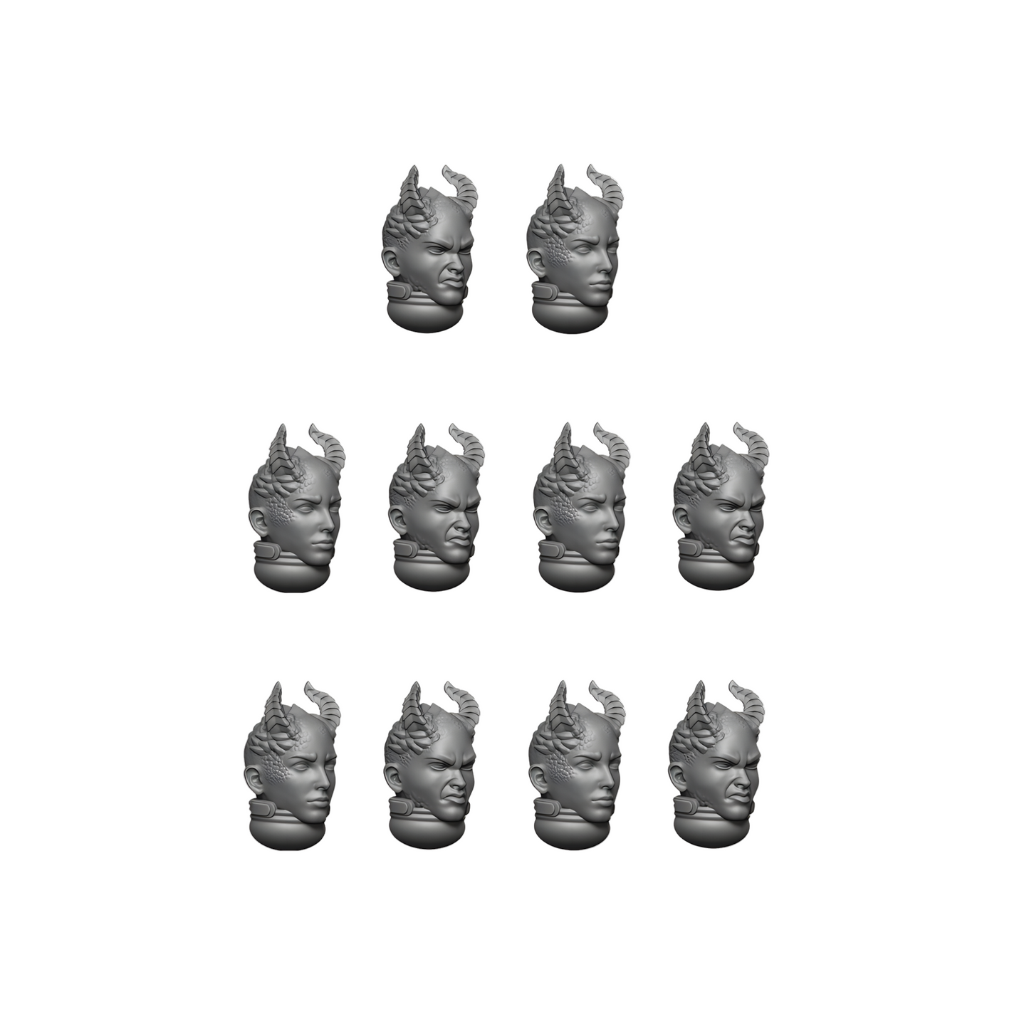 Dragonborn Female Heads