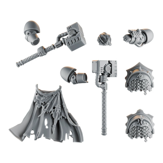 Emberforge Captain Pack - 3D printed resin captain conversion parts for Salamanders-style Space Marines