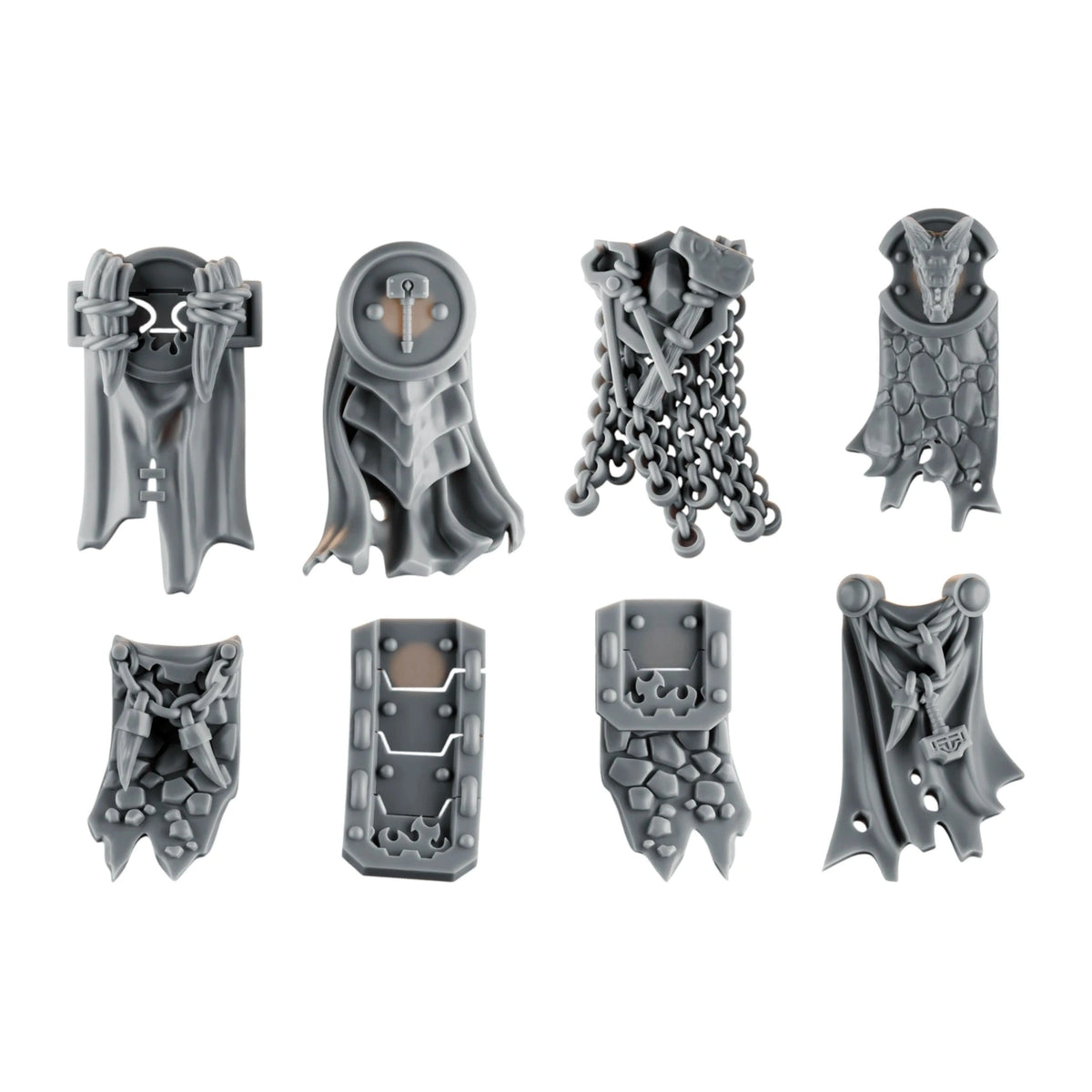 Emberforge Loincloths - 3D printed resin loincloths, shown on a white background