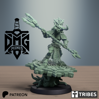 Elevated Quetzlgors (x6) - 1K Hijos - DMG Minis - Tabletop Wargaming Miniature Sci-Fi/Fantasy/Chaos/Daemon/Proxy