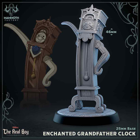 Enchanted Grandfather Clock - The Real Boy
