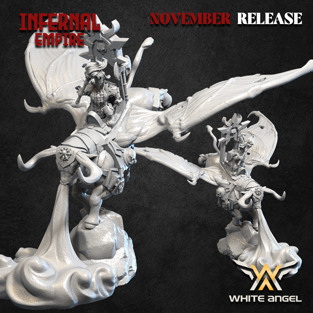 Infernal Commander Bull | Infernal Empire | White Angel Miniatures - CT ...
