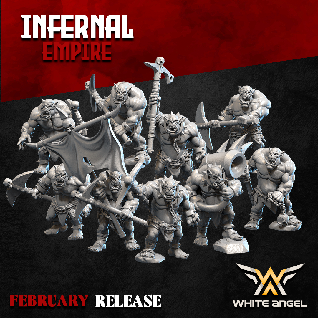 Infernal Orc Slaves | Infernal Empire | White Angel Miniatures - CT ...