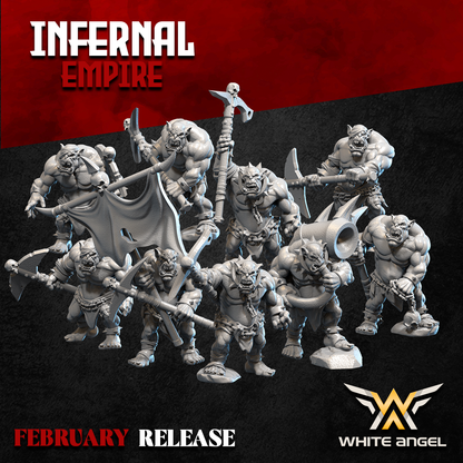 Infernal Orc Slaves | Infernal Empire | White Angel Miniatures
