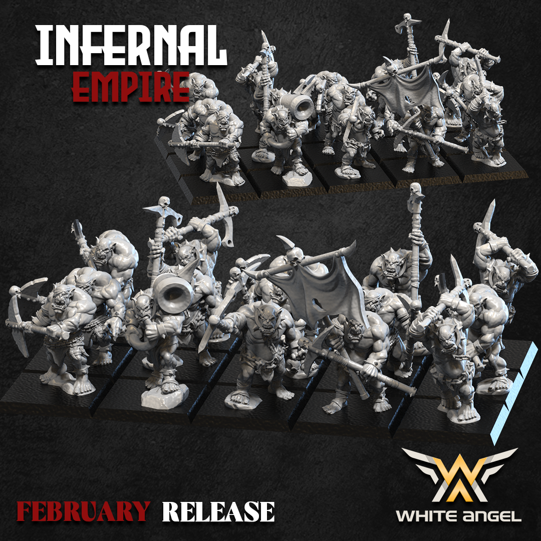 Infernal Orc Slaves | Infernal Empire | White Angel Miniatures