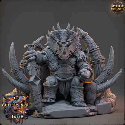 King Albardon of the Verdant Rift - The Anthrosaurs of Triju