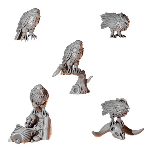 Primal Hounds Crow Decorations