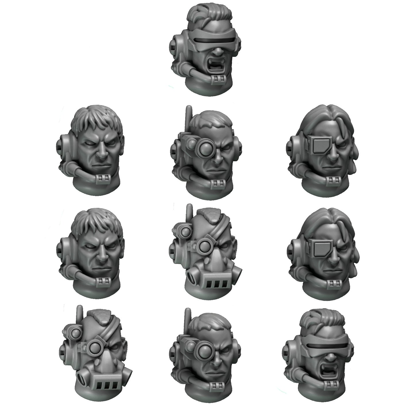 Crimson Lords Ranger Heads