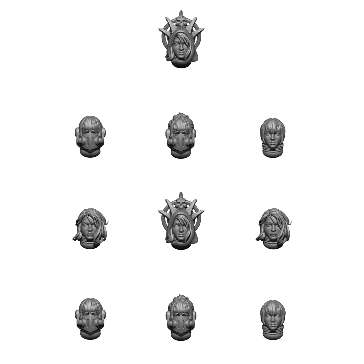 Templar Knight Female Heads