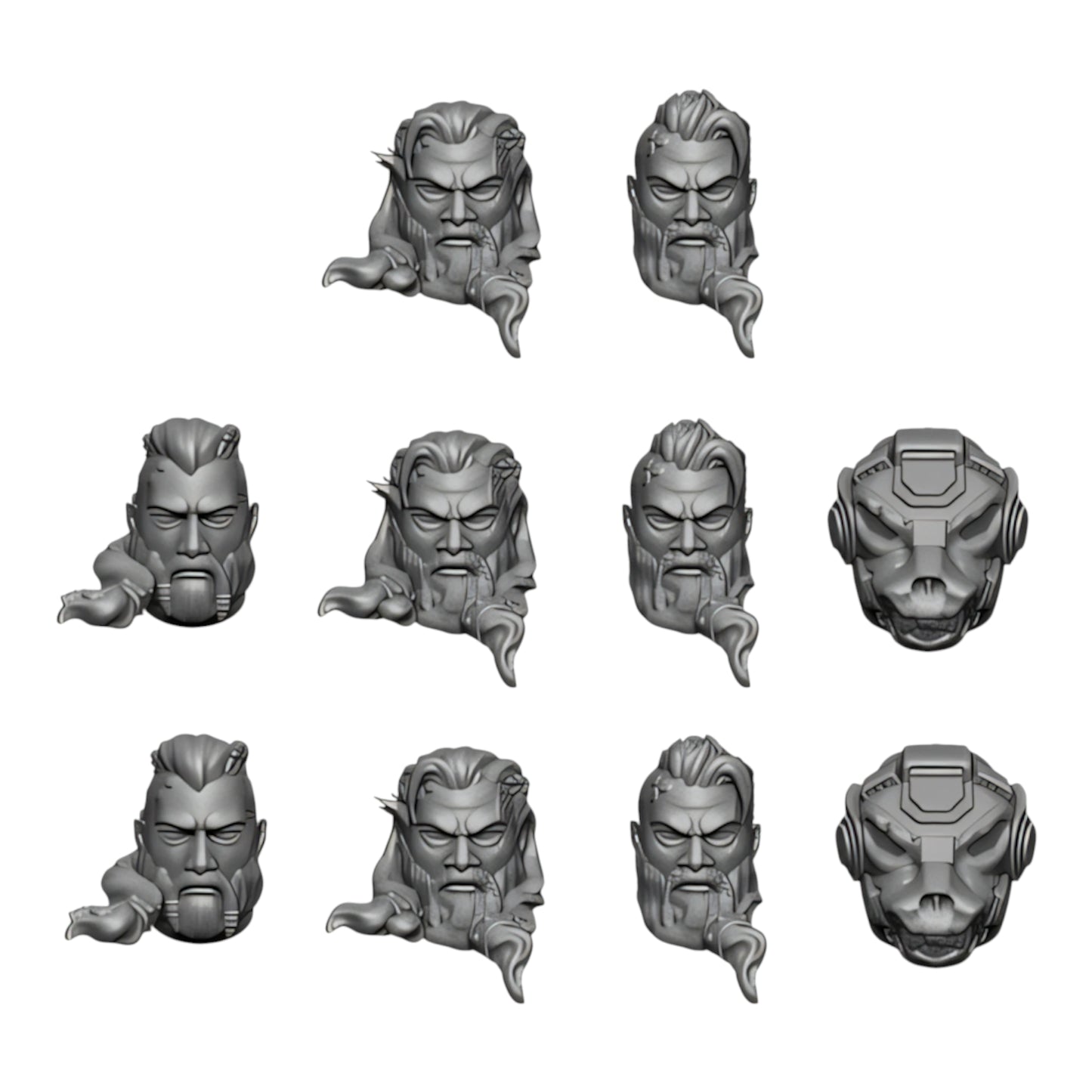 Space Viking Terminator Heads