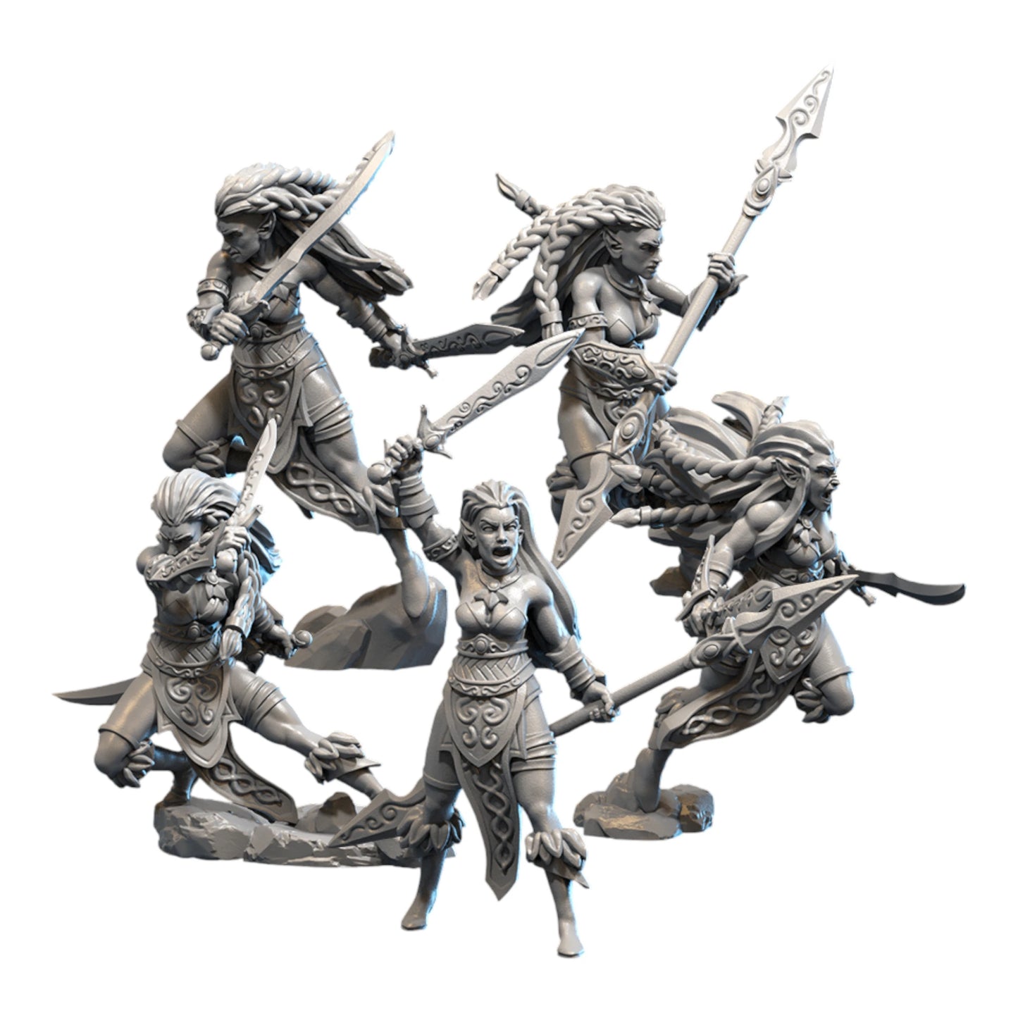 Forest Dancers (Female) | Forest Warriors | White Angel Miniatures