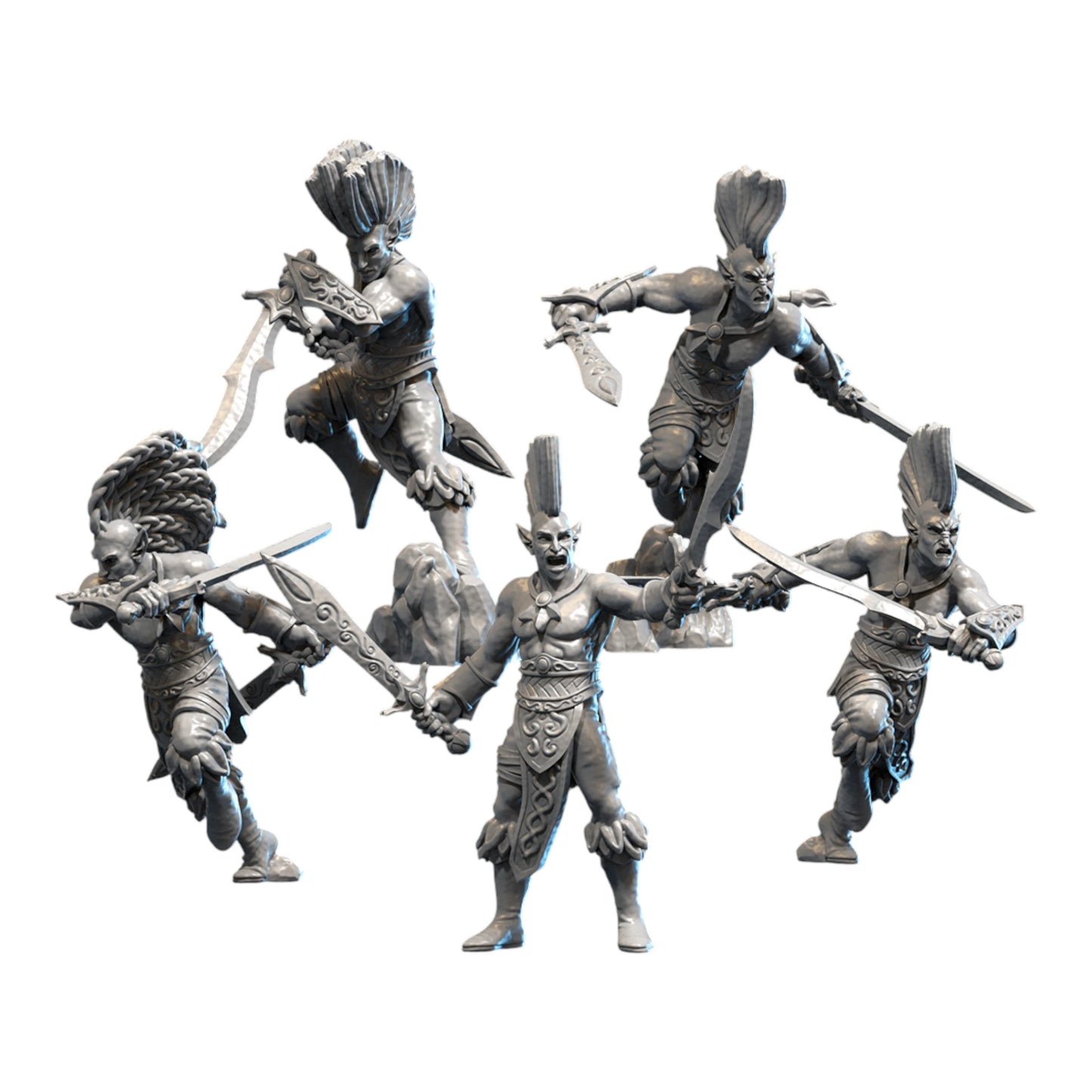 Forest Dancers (Male) | Forest Warriors | White Angel Miniatures