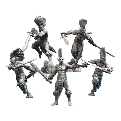 Forest Dancers (Male) | Forest Warriors | White Angel Miniatures