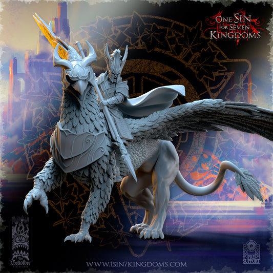Ashur on War Gryphon | Silvermoor Elves