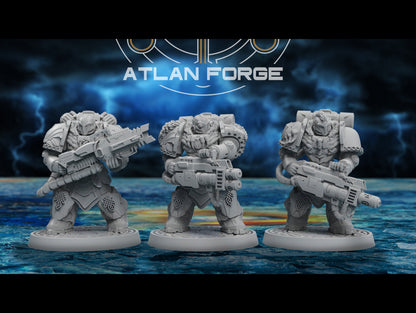 Asgardian Heavy Aegis - Atlan Forge - Tabletop Wargaming Miniature Sci-Fi Proxy Modular