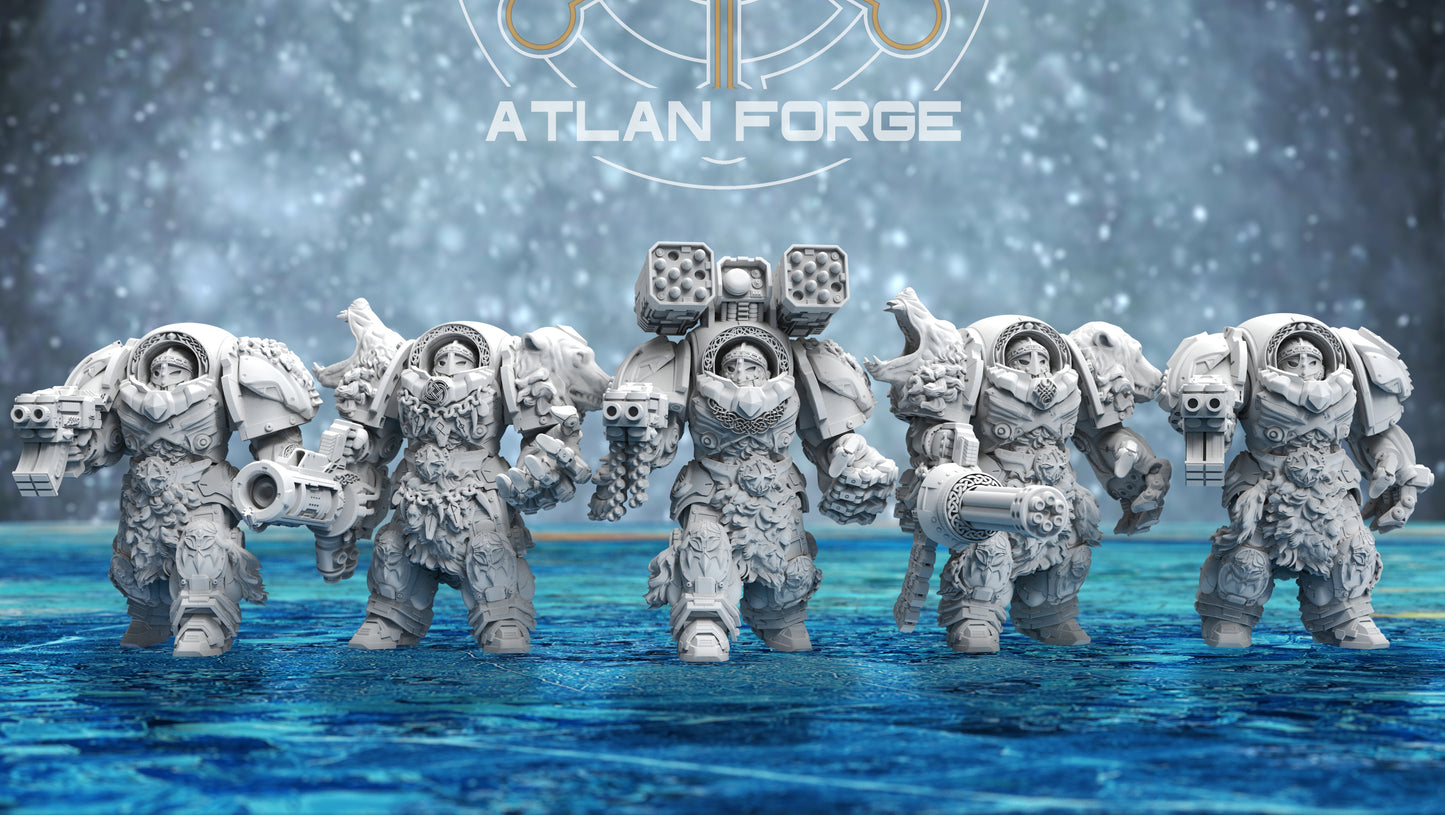 Asgardian Einherjar - Atlan Forge - Tabletop Wargaming Miniature Sci-Fi Proxy Modular