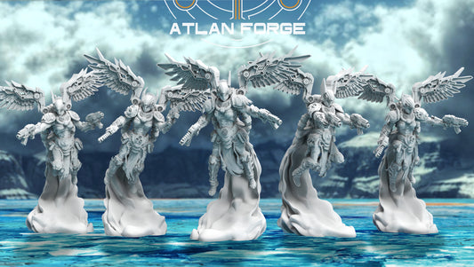 Asgardian Valkyries - Atlan Forge - Tabletop Wargaming Miniature Sci-Fi Proxy Modular