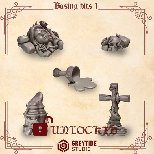 Basing Bits 1 | Crimson Lords | Upgrades | Greytide Studio | Tabletop Wargaming Miniature Grim-Dark Sci-Fi Proxy