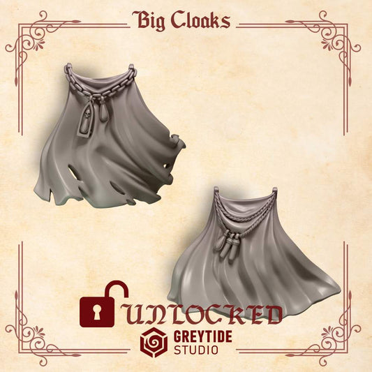 Big Cloaks | Crimson Lords | Upgrades | Greytide Studio | Tabletop Wargaming Miniature Grim-Dark Sci-Fi Proxy