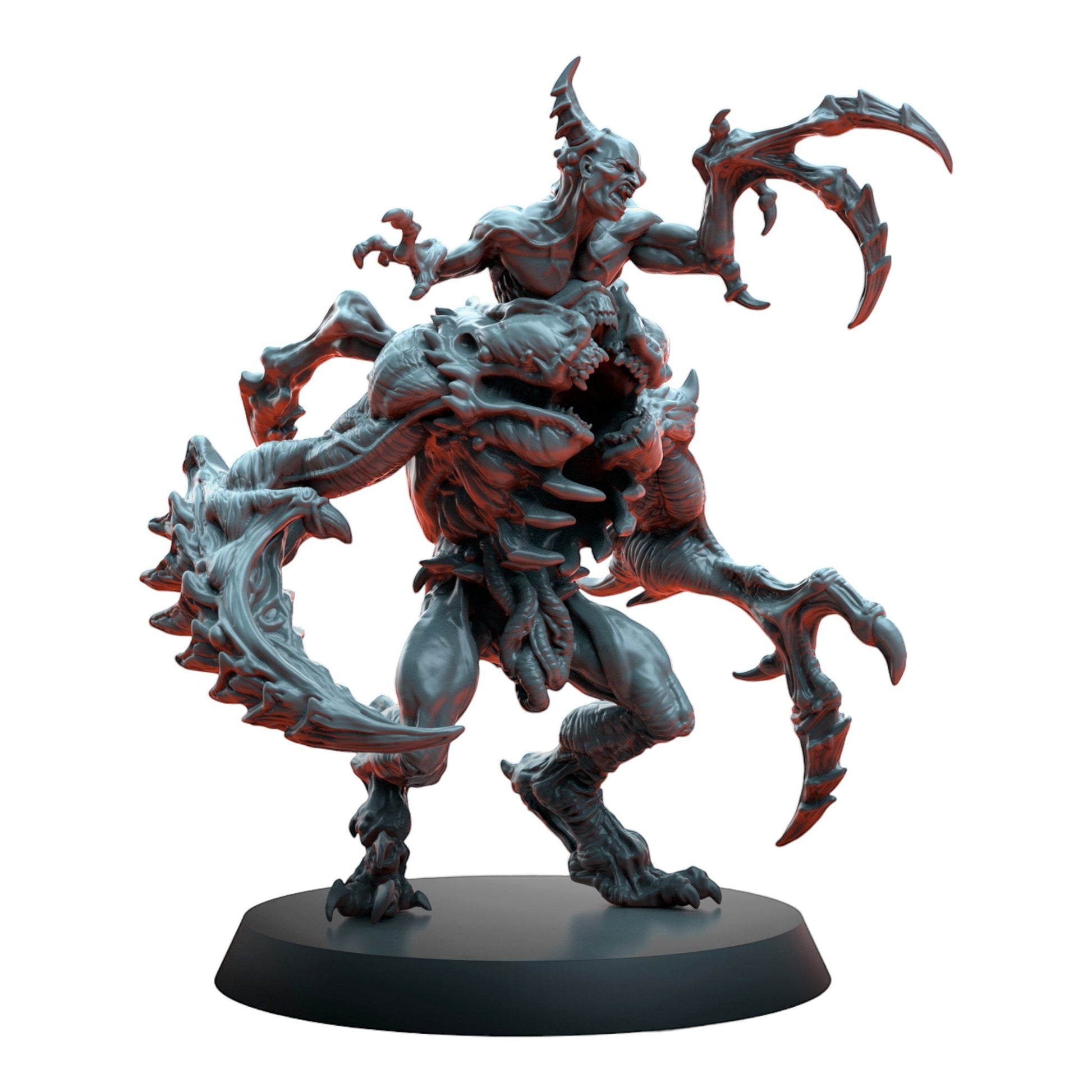 CT Miniatures UK Cursed Horror miniature, a grotesque resin model with sharp claws and a mutated body, designed for tabletop games.