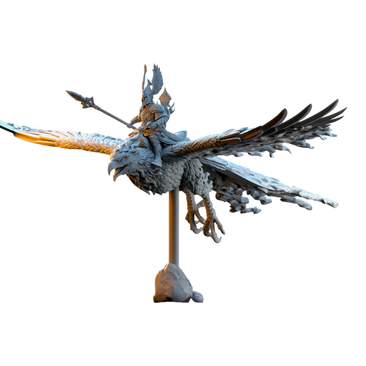 CT Miniatures UK Searing Bird Lord on Phoenix fantasy resin miniature for tabletop gaming
