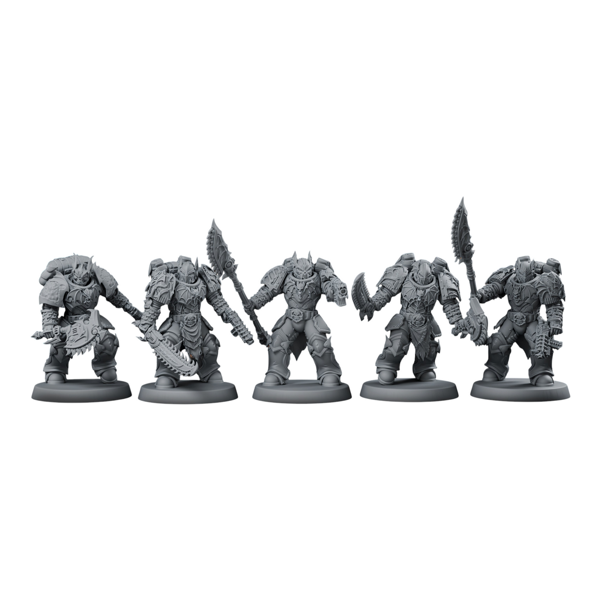 CT Miniatures UK Vampire Knight Soul Reavers sci-fi resin miniatures with detailed armor and various melee weapons