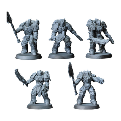 CT Miniatures UK Vampire Knight Soul Reavers sci-fi miniature squad with weapon options on 32mm bases