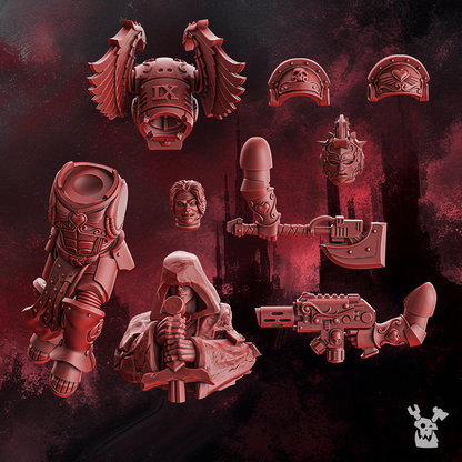 Darius • Crimson Wings • DakkaDakka.store • Tabletop Wargaming Miniature Grim-Dark Sci-Fi Proxy