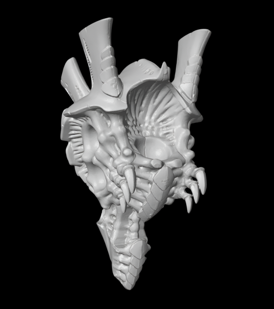 Hive Tyrant 3D Printed Torso Upgrade Compatible with Tyranids - Build 2 Models with 1 Kit!