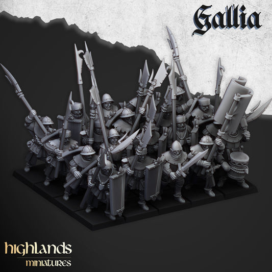 Men at Arms | Knights of Gallia | Highlands Miniatures