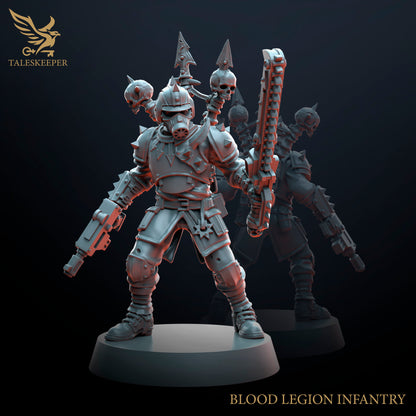 Blood Legion Infantry - Proxies / Cultists - by TalesKeeper - Tabletop Wargaming Miniature Sci-Fi Fantasy Proxy