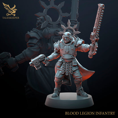 Blood Legion Infantry - Proxies / Cultists - by TalesKeeper - Tabletop Wargaming Miniature Sci-Fi Fantasy Proxy