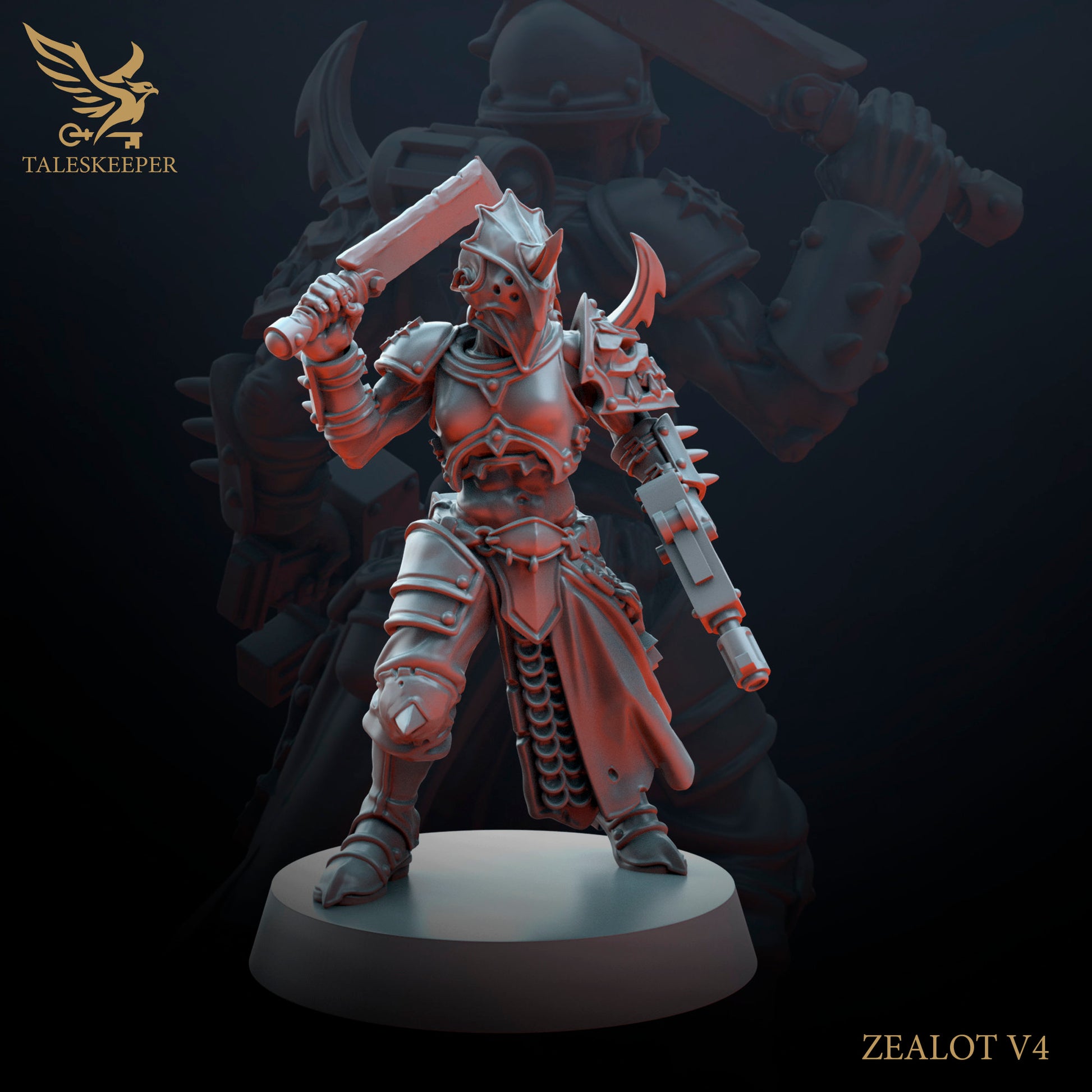 Dark Zealot Infantry - Proxies / Cultists / Modular - by TalesKeeper - Tabletop Wargaming Miniature Sci-Fi/Fantasy/Proxy