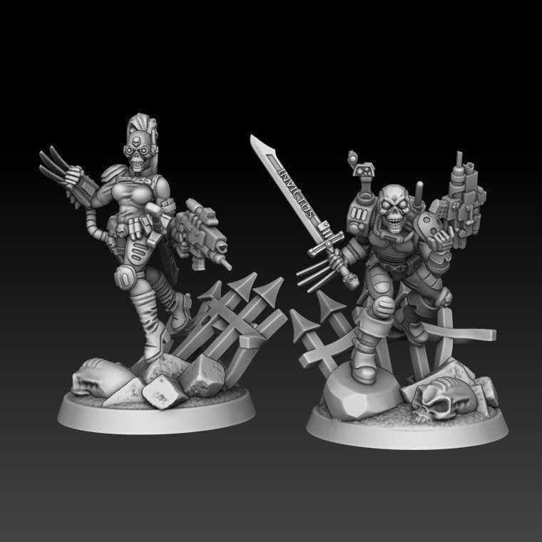 Everslay Assassinators - DMG Minis - Tabletop Wargaming Miniature Sci-Fi/Fantasy/Daemon/Proxy/Agent