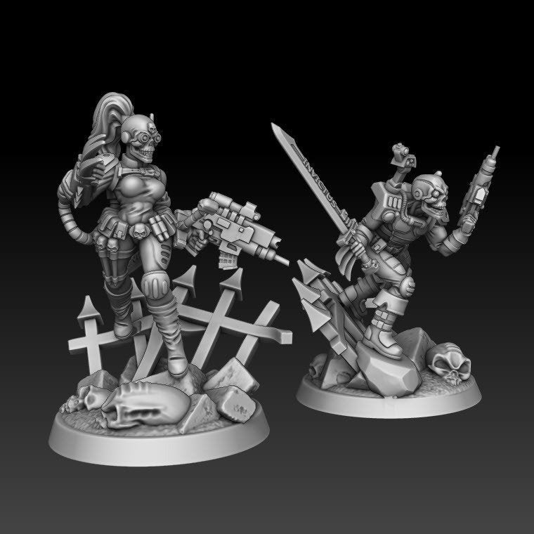 Everslay Assassinators - DMG Minis - Tabletop Wargaming Miniature Sci-Fi/Fantasy/Daemon/Proxy/Agent