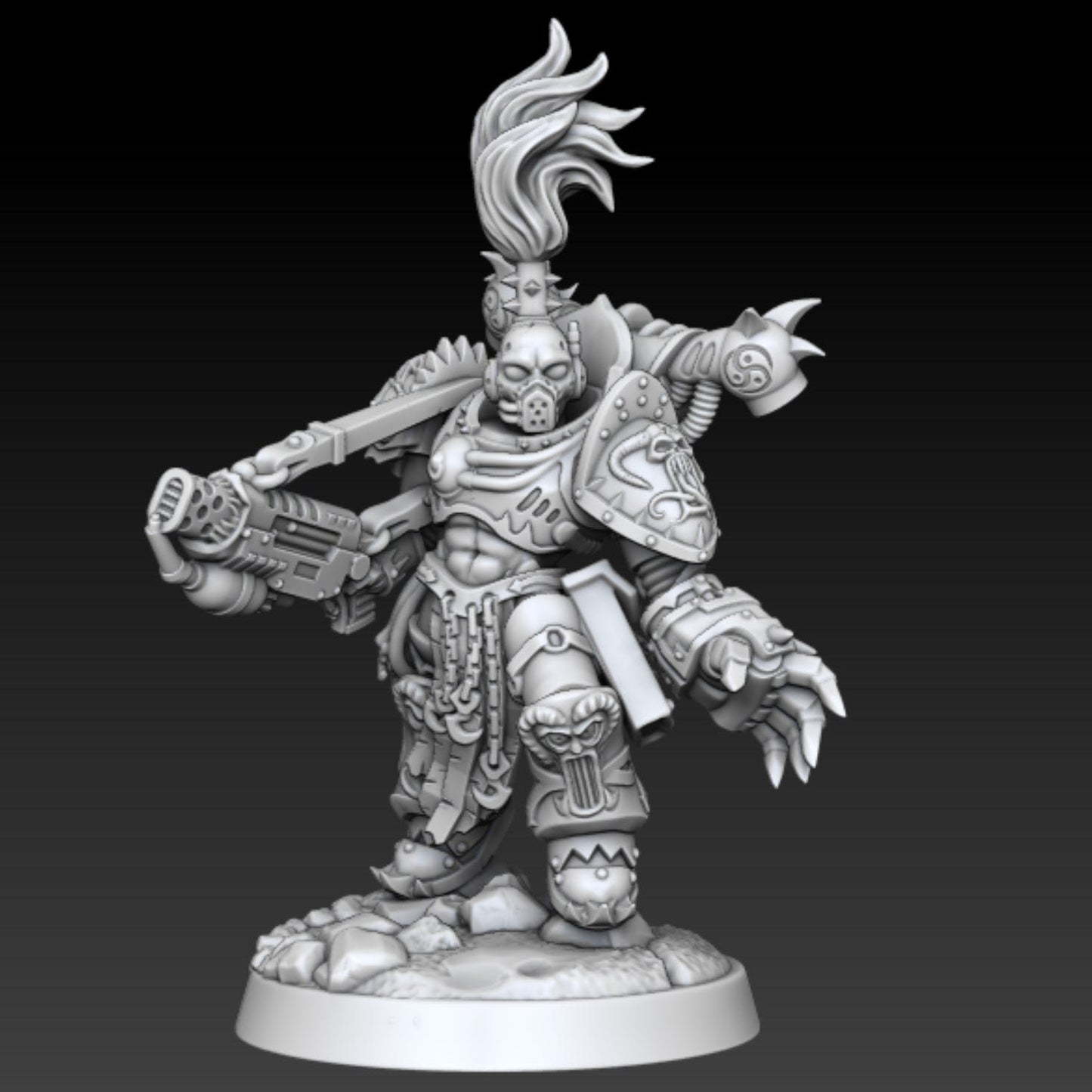 Cult of Excess - Champion Soldier - DMG Minis - Tabletop Wargaming Miniature Sci-Fi/Fantasy/Chaos/Daemon/Proxy