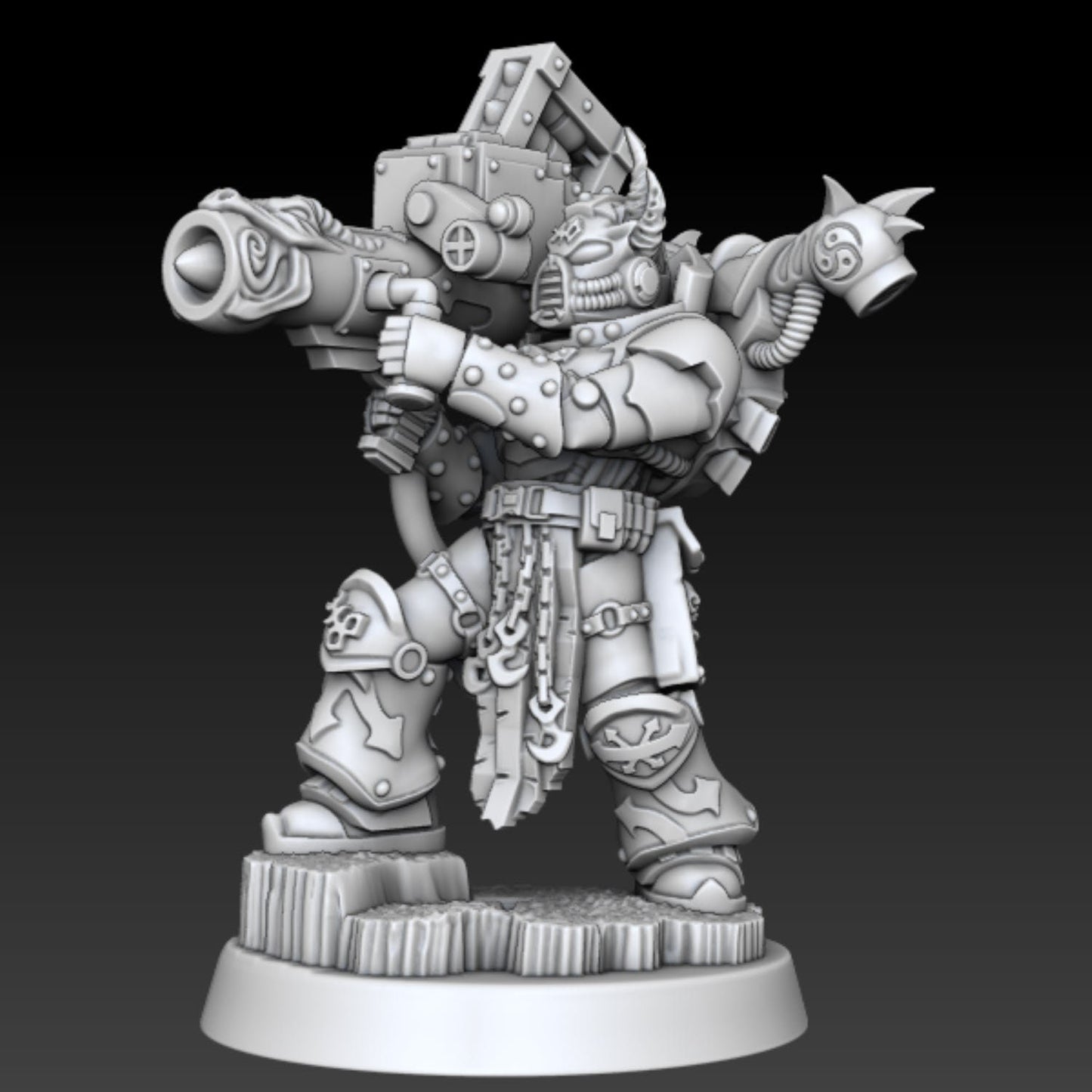 Cult of Excess - Big Gun Soldiers - DMG Minis - Tabletop Wargaming Miniature Sci-Fi/Fantasy/Chaos/Daemon/Proxy