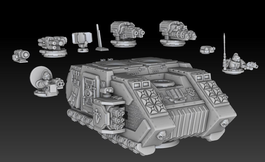 Silver Wardens - Grav Tank/Troop Carrier - DMG Minis - Tabletop Wargaming Miniature Sci-Fi/Proxy