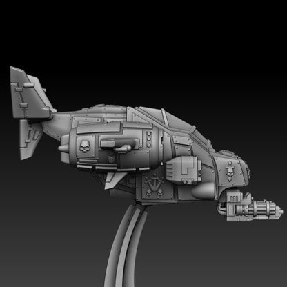 Silver Wardens - Death Claw Gunship - DMG Minis - Tabletop Wargaming Miniature Sci-Fi/Daemon/Proxy