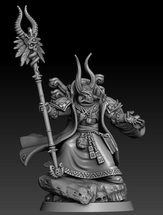 1K Hijos - Azt'Thulhu Grand Primus - DMG Minis - Tabletop Wargaming Miniature Sci-Fi/Chaos/Daemon/Sorcerer Proxy